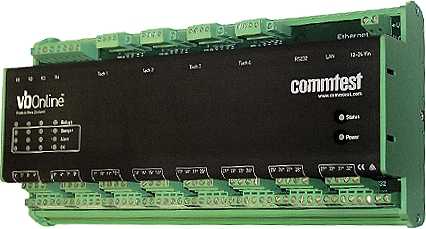 Commtest vbOnline távfelügyeleti gépvédelmi rendszer