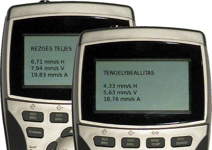 Géphiba-felderítő műszer kijelzése (ME42) (forrás: PIM) 2009/12: Telepített ill. "mobil" géphiba-szakértői rendszer - Géphiba-felderítő műszer kijelzése (ME42) (forrás: PIM)
