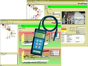 Machine fault detection based on vibration level - Trend measuring instrument and software (source: PIM)