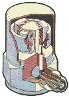 ICP-érzékelő felépítése (forrás: PCB) ICP-érzékelő felépítése (forrás: PCB)