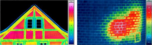 Rejtett konstrukciós elemek (forrás: Infratec) Épület-termográfia gyakorlati tanácsok a mérésekhez - Rejtett konstrukciós elemek (forrás: Infratec)