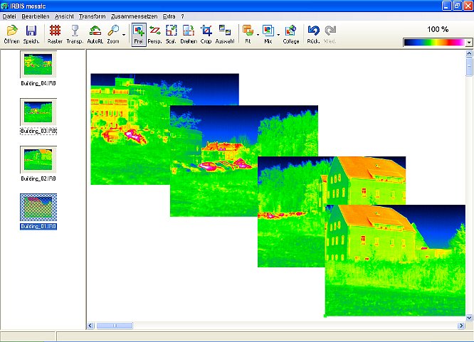 InfraTec IRBIS 3 mosaic hőképmontírozó