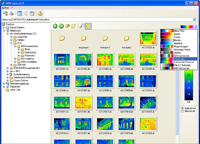 InfraTec IRBIS 3 view hőképmegjelenítő